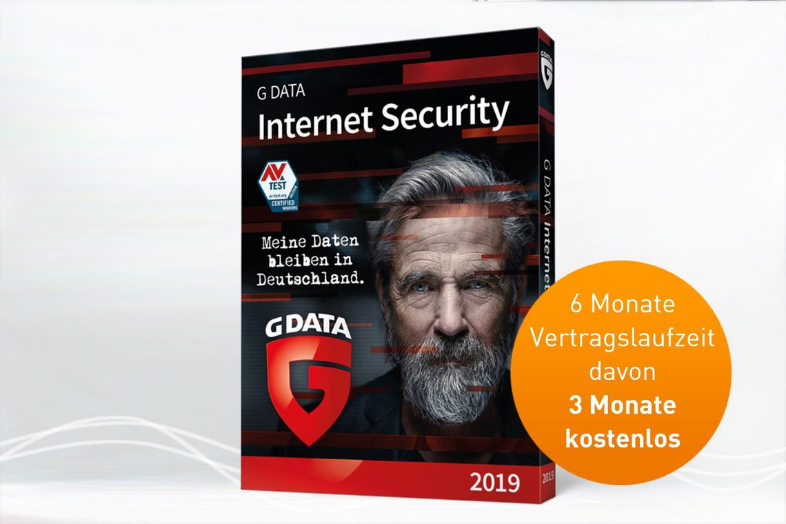 Abbildung Sicherheitspaket G DATA Internet Security mit Angebot